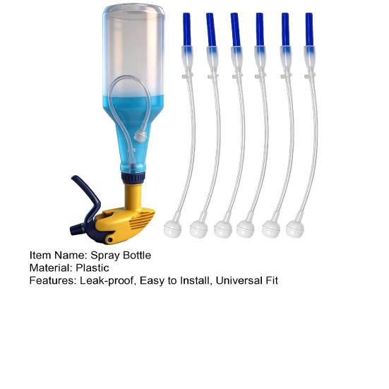 360-Degree Spray Bottle Adapter Includes Spray Bottle Nozzle Weighted Tubes Universal Fit Spray Bottle Replacement for Upside Down Multi-Angle Sprayer