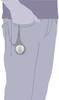Charles-Hubert, Paris Pocket Watch, Manual Winding, 3576-W, Men's