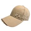 Peaked Caps, Men'S And Women'S Personalized Side Labels, Letters, Hard Top Baseball Caps, Trendy Brand Retro Holes