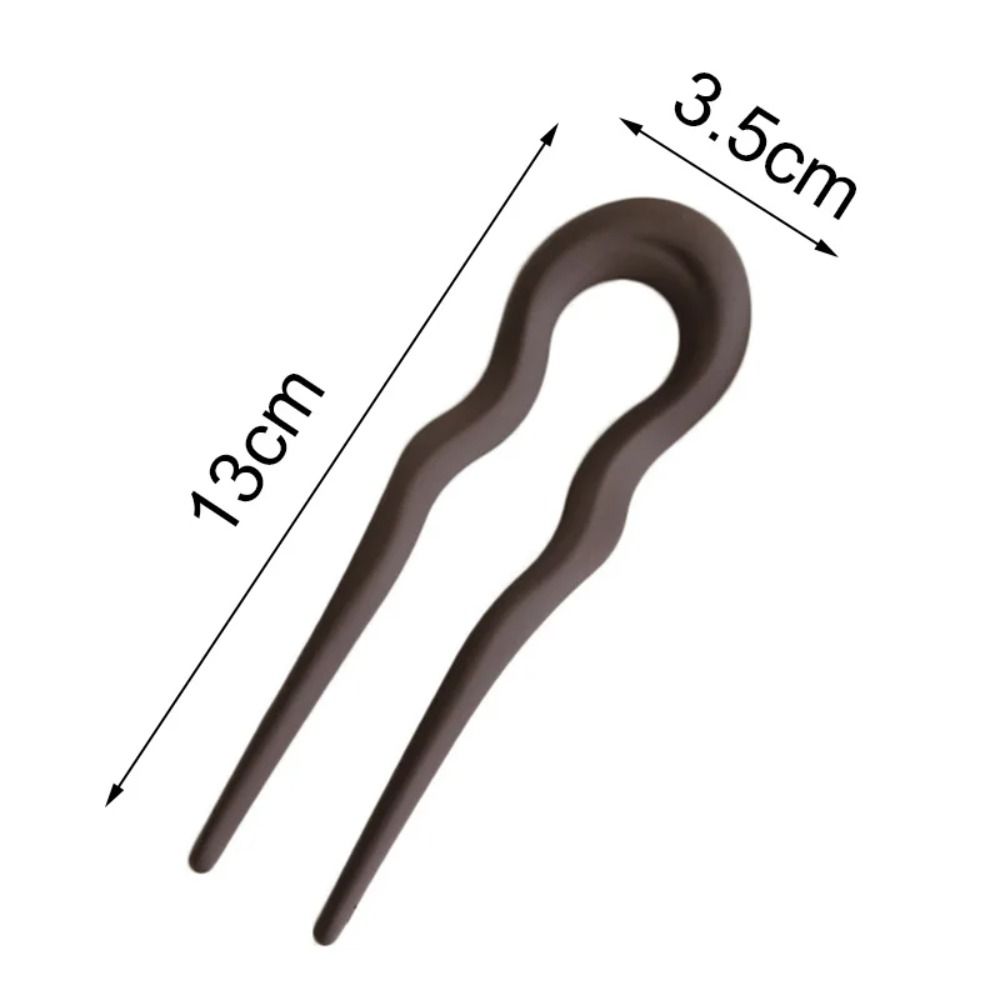 Resin Hairpin U-Shaped Hair Bun Elegant Hair Styling Tools  for Women Girls