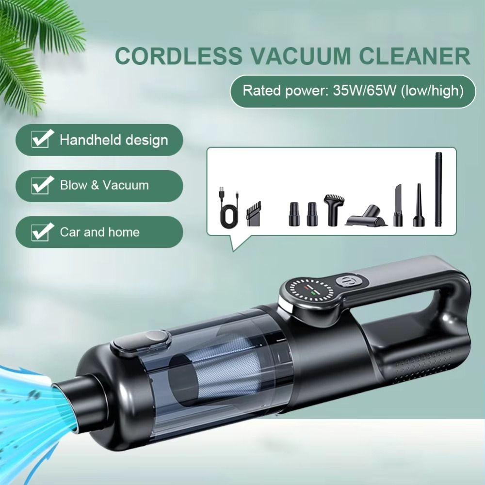 High-power Car Vacuum Cleaner Cordless Mini Handheld Vacuum Cleaner  Vehicle