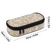 Pencil Case Spacious Storage Easy Open Zipper 300D Polyester with Mesh Pocket Removable Divider and Pen Slots for Classroom Use