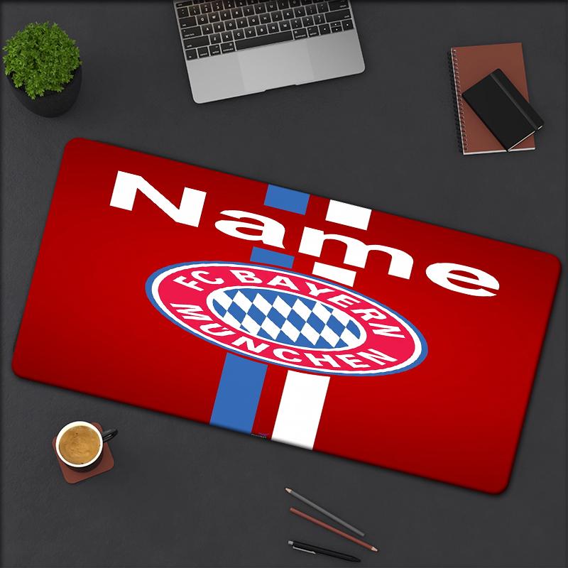 Custom Name Bayern Munich Theme Mouse Pad Non Slip Rubber Base Multifunctional Office Home Decor Perfect For Workspace Personalization