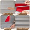 1pc 2m/78.74in Black Stair Nosing & Edge Protector - Self-Adhesive Non-Slip Stair Edging Trim, Stair Nose Molding for Indoor