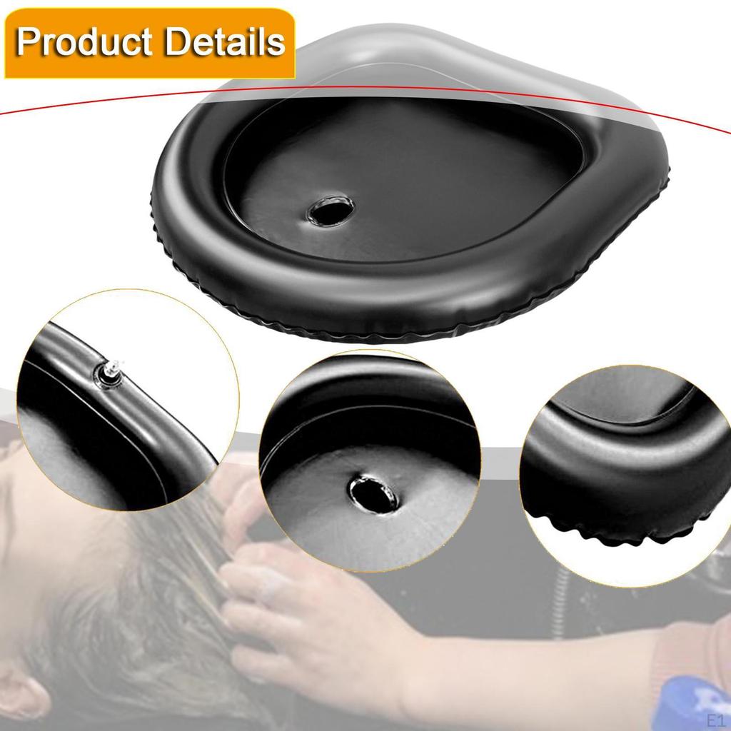Inflatable Shampoo Basin with Drain Hose Leakproof Wash Hair In Bed, Tub