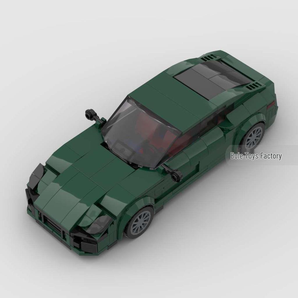 Compatible LEGO Sports Car Model: Eight-Grid Racing Building Blocks for Boys