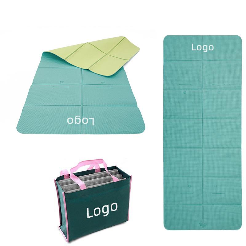 Easy Carry Folding Anti Slip PVC Exercise Travel Fitness Portable Yoga Mat