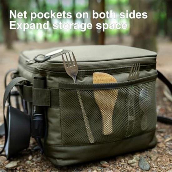Tomshoo Camping Storage Bag - 25L Tool Tote Foldable Tactical Outdoor Garden Travel Picnic Trunk Organizer
