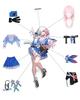 March 7th Cosplay Costume with Wig Star Rail Adult Size Fancy Cultural Stage Costume [Kamihei Ryohin] - Collapse - - Dress, Festival, Event, (with
