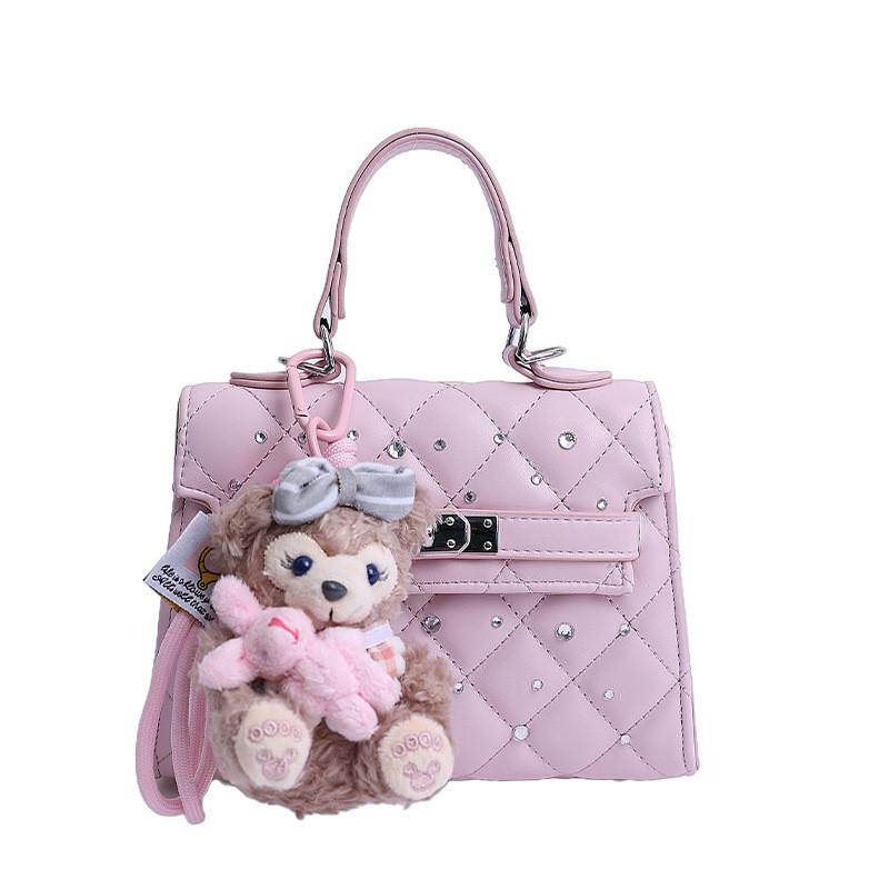 Small Pu Lattice Texture Handbag For Summer Urban Casual Women
