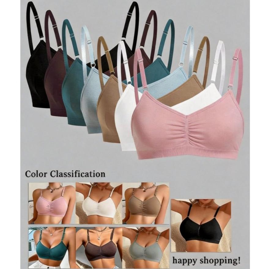 Reggiseno da Donna Sottile a Strato Singolo per Primavera Estate, Lingerie Senza Ferretto Traspirante e Confortevole