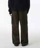 Musinsa Standard Corduroy Parachute Cargo Pants [Dusty Khaki]