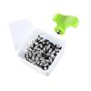 100 Pieces Golf Shoe Spikes Replacement Cleats with Wrench Alloy Steel Anti Portable Universal