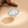 Zinc Zinc Zinc Alloy Water Ripple Ring Adjustable Cat Eye Ring Trendy Gemstone Resin Ring  Gift