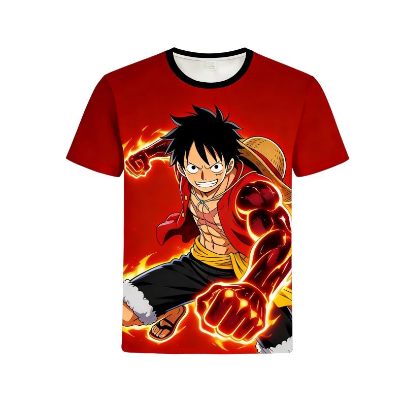 2026 Summer One Piece Dracule Mihawk Retro 3D Print T-Shirt Adult Kids Breathable Outdoor Sports Short Sleeve Tee