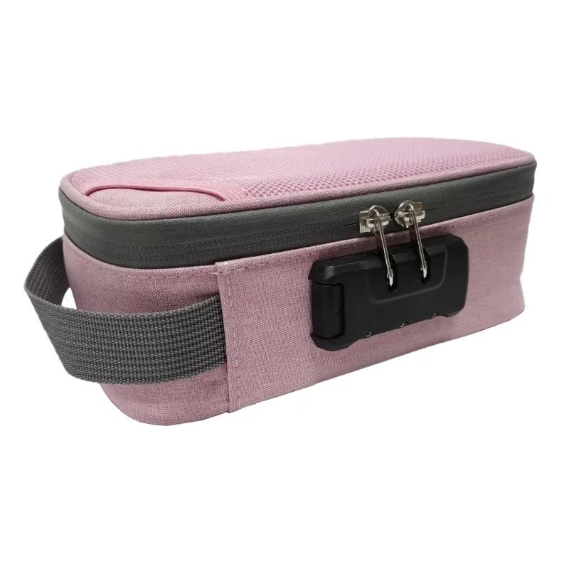 Storage Bag with Combination Lock Portable Travel Organizer Case for Men/Women Lockable Makeup Box Beauty Toiletry Handbags