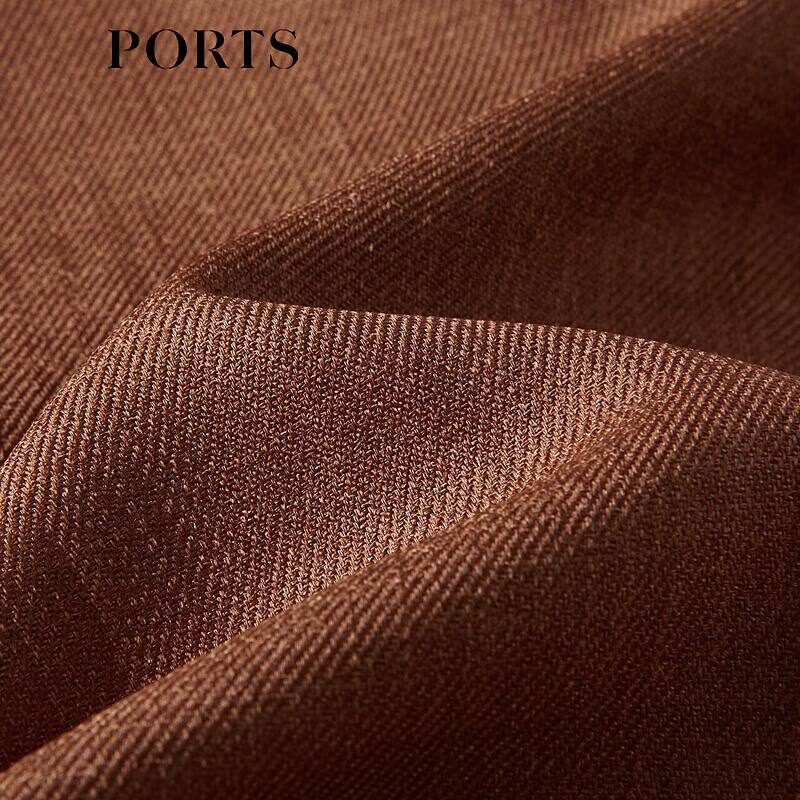 PORTS Women's Khaki Casual Cropped Pants