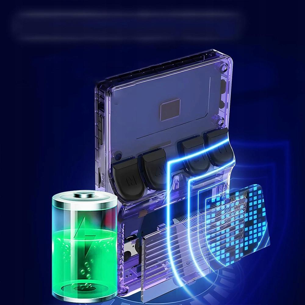 Consolă de joc portabilă R36S 64GB Încorporat/Player Arcade Retro FC/Ecran HD 3.5”/Suportă 10+ Simulatoare PSP/PS1/N64