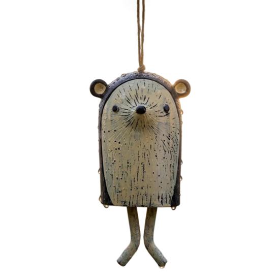 Versatile Four Seasons Decorations Handmade Whimsical Animal Wind Chime, Hand Painted Resin Woodland Hanging Decor Rustic Garden Charming Housewarming