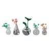 Ceramics Vase Fridge Magnet DIY Porcelain Vase Refrigerator Magnet 3D Vase Decoration Magnet for Air Conditioners Fridge House