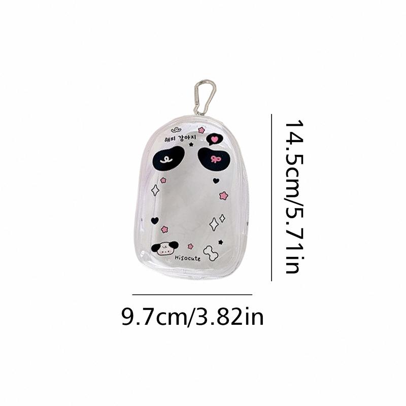 Cartoon Pattern High Transparency Portable Pendant Garage Kit Storage Bag Fashion Accessories Display Lipstick 5 Styles