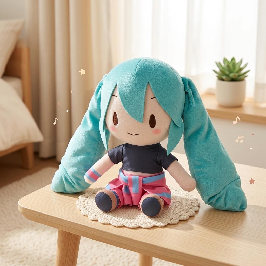 Miku Fuwa Petit Love Berry Casual Sporty Outfit Authentic Genuine Original 25cm Sitting Plush Doll PP Cotton Toy