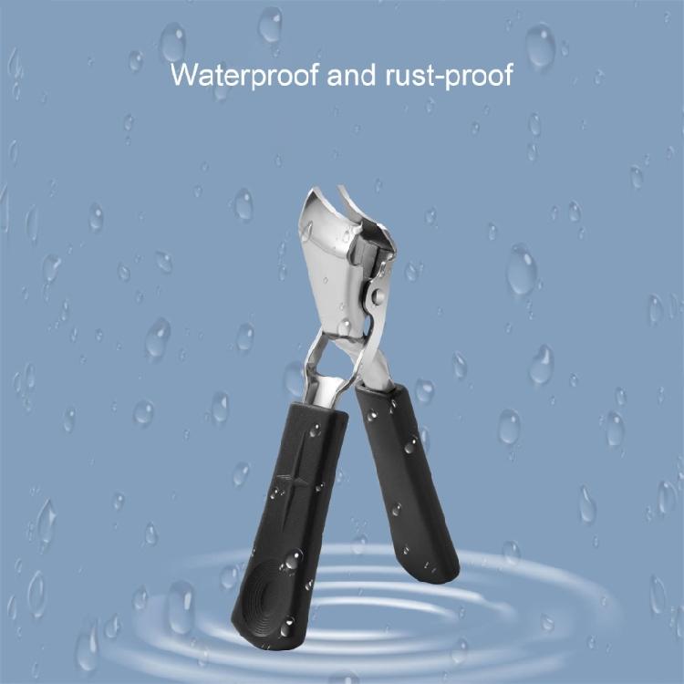 Wide Jaw Slanted Nail Trimmer for Thick Toenails with Stainless Steel Construction Curved Toenail Cutter for Adults