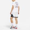 Air Jordan Dri-FIT 3D Logo Print Knit Quick-Dry Short Sleeve T-Shirt Men Tops White CZ8088-100