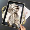 Mulberry Silk Small Square Scarf Women's Versatile Printed Silk Scarf High-end Headband Scarf French Scarf Spring and Summer New