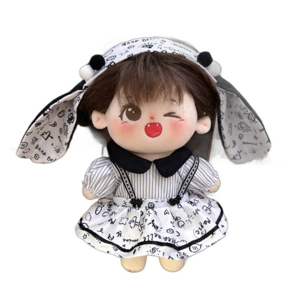 Dress Up 20cm Cotton Doll's Clothes Multicolor Star Doll Clothes Doll Lolita Dress  Children Gift
