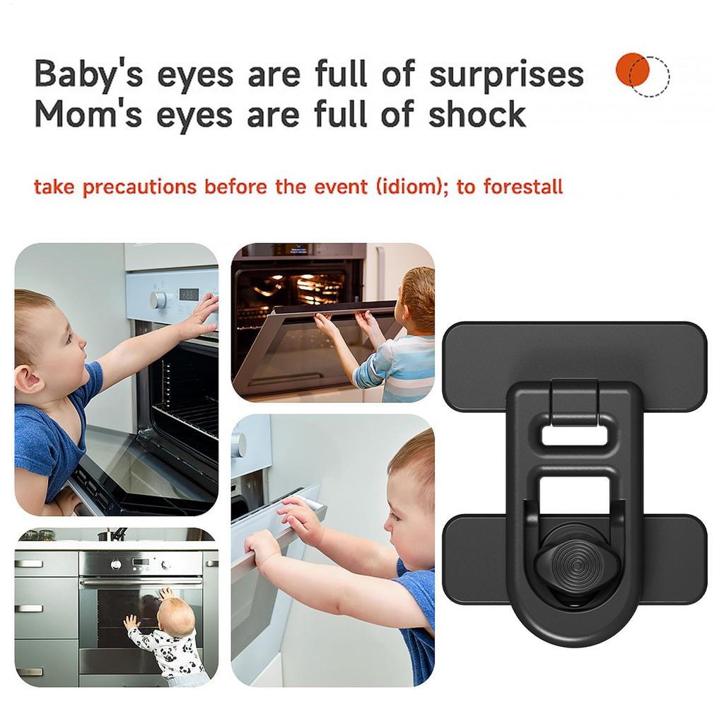 Fridge Child Safety Lock Small Refrigerator Door Latch Oven Baby Proofing Child Safety Lock Child Proof Fridge Lock For Toddler