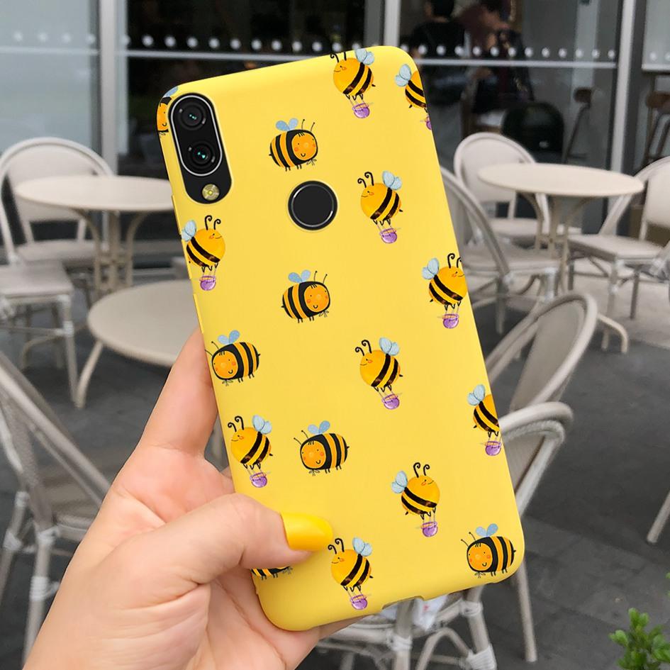 Soft Case For Xiaomi Redmi Note 7 Cover Funda For Redmi 7 7A Fashion Silicone Sunflower Phone Case on Redmi Note7 Pro Back Cover