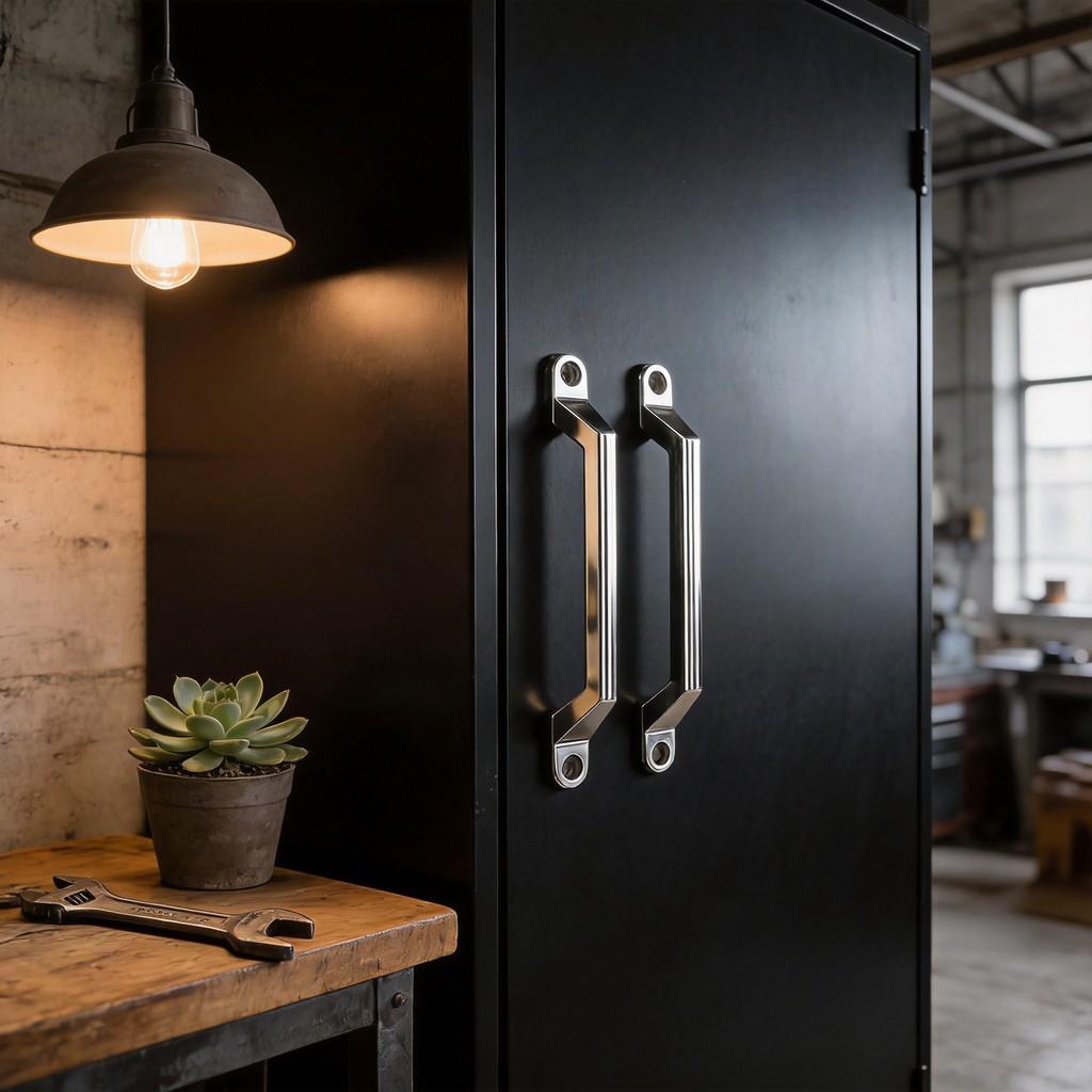 Modern Minimalist 304 Stainless Steel Drawer Pull Handle With Polished Finish For Kitchen Cabinets