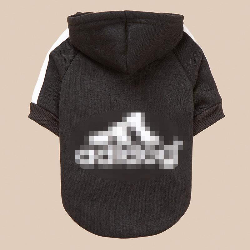 Pulover cu glugă, cu patru picioare, pentru câini și pisici, cu nasturi multicolori - Îmbrăcăminte pentru animale de companie de toamnă/iarnă.