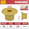 3in Dia Vacuum Brazed Diamond Grinding Wheel 20mm Bore Dia Demi-Bullnose Marble Stone Edge Profile Grinding Disc 46 Grit