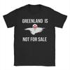 Grönland Ist Nicht Zu Verkaufen T-Shirts für Unisex Baumwolle Lässig T-Shirt Runder Kragen T-Shirt Kurzarm Oberteile Party