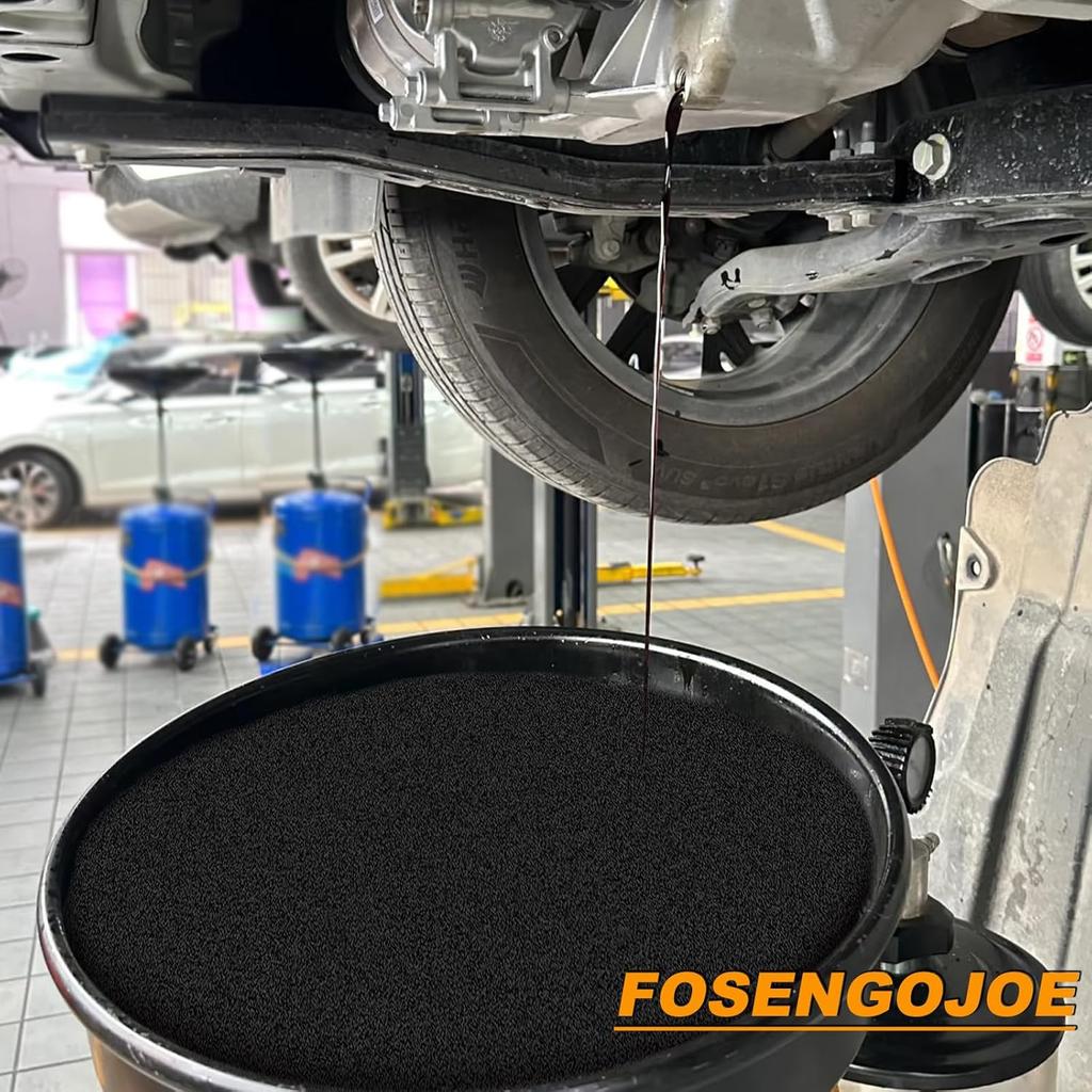 2 Pack Oil Change Kit, 15 Inch Oil Drain Pan Splash Pad Fits Most Drain Pans