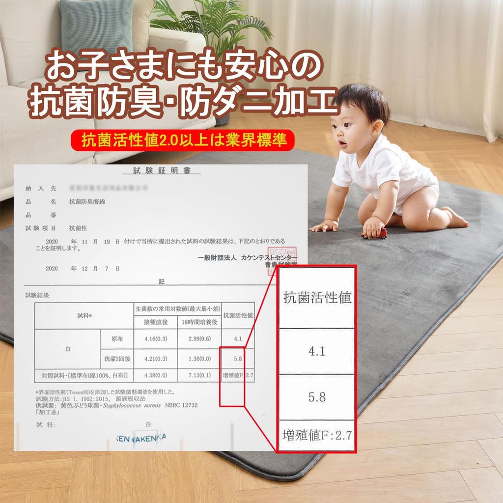 Aicomri Rug Carpet 3 Tatami Area Rug Mat Hot Carpet Cover Washable Thickness 7mm 190 X 240cm Carpet Hot Floor Heating Compatible Carpet Antibacterial