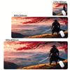 Game Mouse Pad Japanese Samurai Devil Mousepad Black Gamer Desk Mats Esports Mouse Pad Carpet Gaming Accessories Cool Table Mat