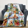 Custom Name Cars Movie Quotes Collage blanket for Couch & Bed, Plush Cozy Fuzzy Blanket Super Soft & Warm Blankets for Fall and Winter. 0908219