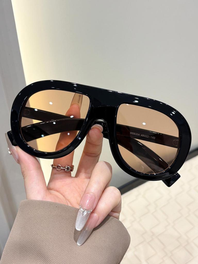 Oversized Aviator Internet Beroemdheid Zonnebrillen: Europese/Amerikaanse Stijl, Hip Hop Persoonlijkheid, High-End Gevoel voor Vrouwen