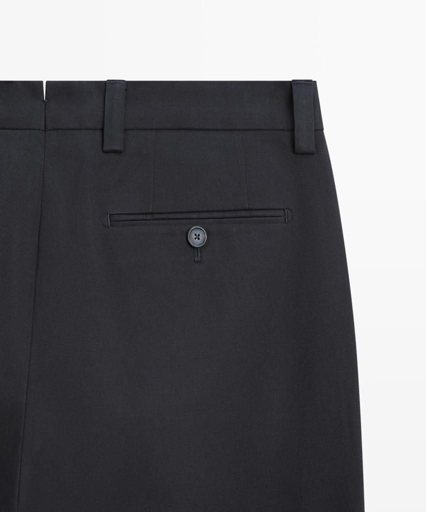 Masimodutti Barrel Fit Tailored Pants