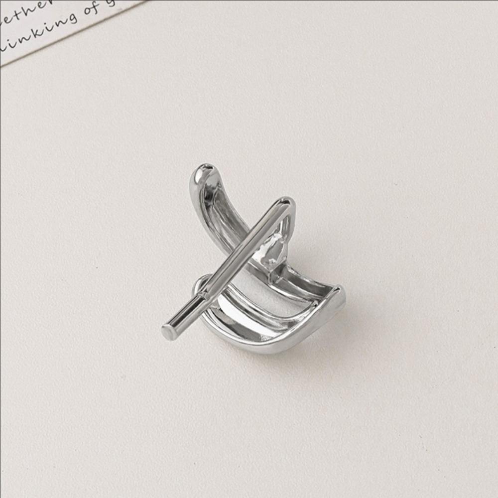 Chic Metal Smooth Hair Claw Clips Simple Geometric Hairpin Low Ponytail Hair Claws Women Girls Hair Stickers Hook-off Accessorie