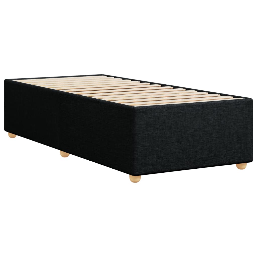 Bed Frame without Mattress Black 90x200 cm Fabric