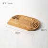 Creative Wavy Bamboo Tea Tray Irregular Ins Style Decoration Aromatherapy Serving Plate for Bread Fruit Dessert