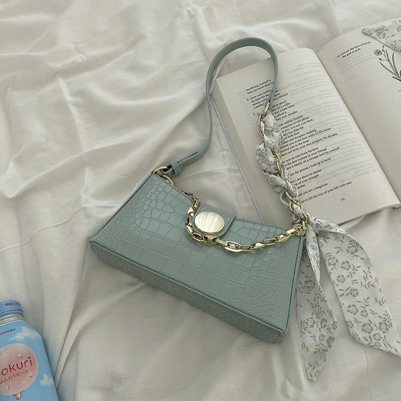 Chain Bag Women S Summernewest Trendy Fashion Underarm Bag Niche Texture Single Shoulder Messenger Bag Commuter Bag