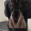 Soft Leather Women's Bag 2025 New Backpack Large Capacity Commuter Fashion Messenger Bag Simple Casual Trendy Tote Bag