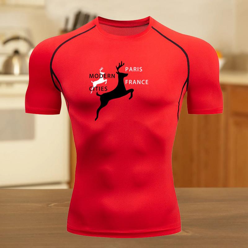 

Графические компрессионные футболки для мужчин, облегающие, для тренировок в зале, для бега, летние, спортивные, быстросохнущие, топы, футболки с коротким рукавом, рашгард XXXL