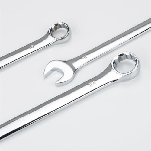 CRV Combination Wrench, Single-Ended, Car Maintenance, Mirror Finish (23mm)