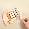 Wood Musical Instrument Toy Baby Kids Puzzles Early Learning Game Baby Perception Gift Wood 5 Tones Multicolor Xylophone
